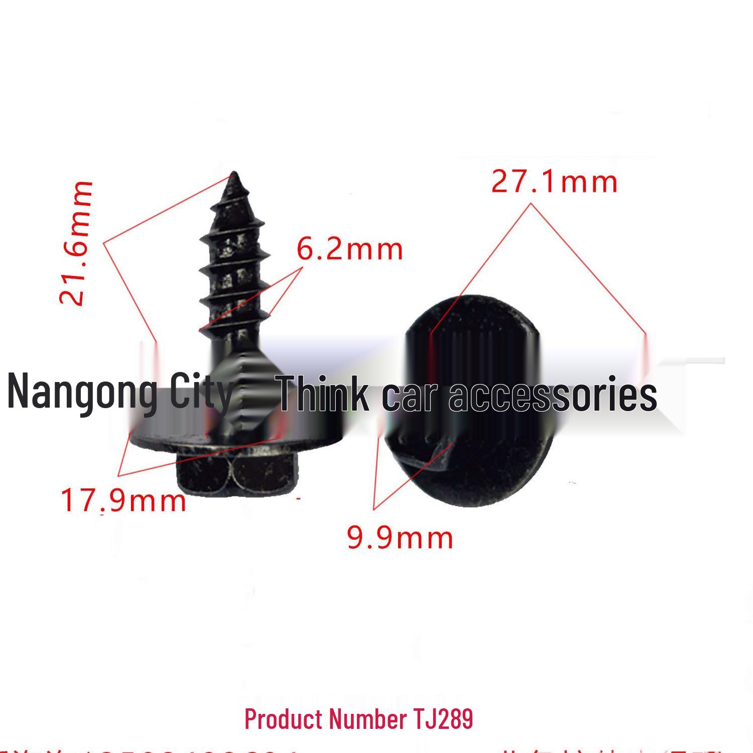 

Toyota Car Bumper Fixing Screws & Metal Clip Accessories 10,000 pieces