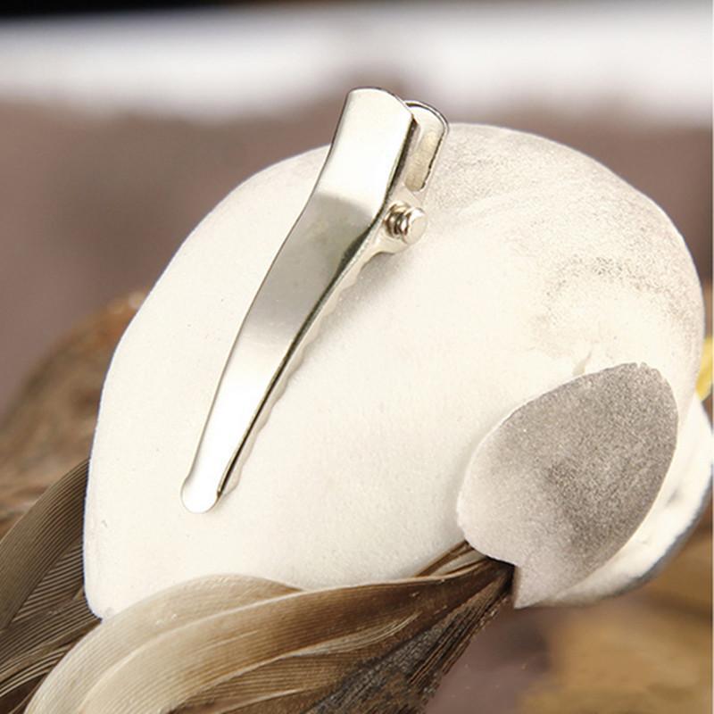 12 buc/lot simulare pasăre grădină ornament meșteșuguri colorate artificiale păsări pene cu clipuri fier sârmă curte decorare