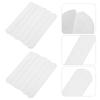 150pcs Hat and Cap Sweat Guard Liner Shields Absorbing Pads Sweat Pads Hat Size Reducer Size Tape Self-Adhesive Cap Reducer Inserts White