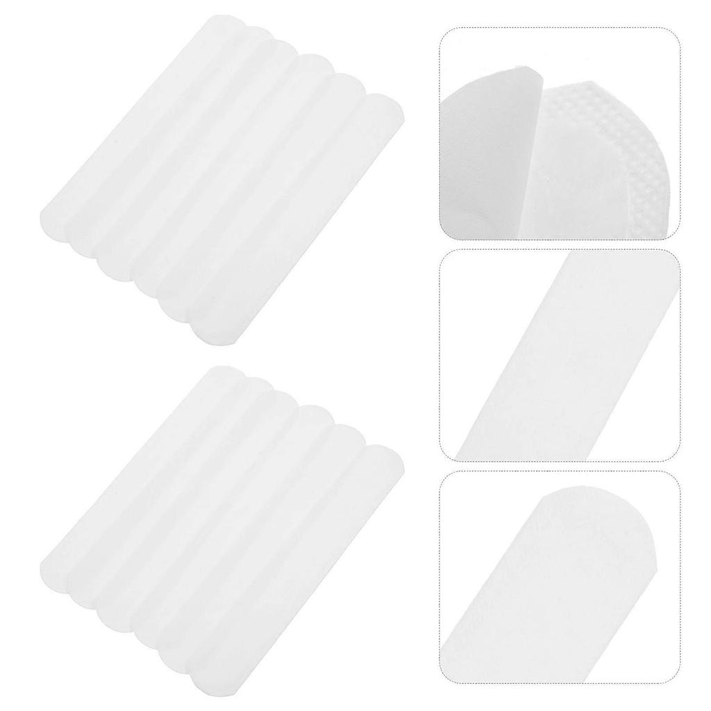 150pcs Hat and Cap Sweat Guard Liner Shields Absorbing Pads Sweat Pads Hat Size Reducer Size Tape Self-Adhesive Cap Reducer Inserts White