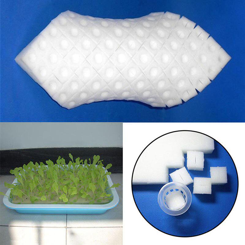 High Quality White 100pcs Composed Hydroponic Vegetable Planting Square Seedling Sponge Block
