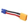 XT90 Female to EC3 Male Cable Reusable Connector Ends Safe Shell 12AWG 94mm 3.7in Length XT90 Male Plug for RC Car Model