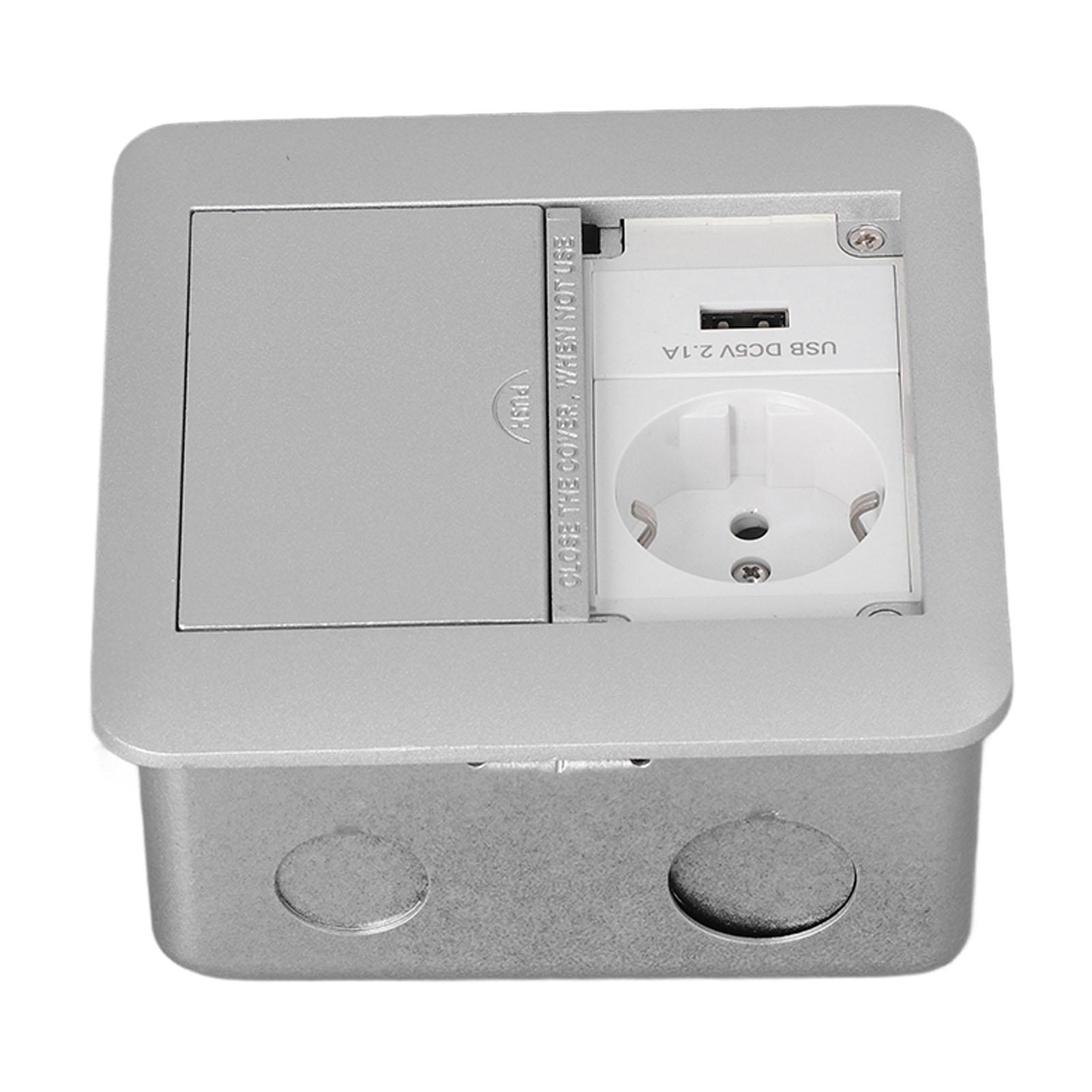 

Багатофункціональна розетка живлення з 2 розетками, вогнестійка, водонепроникна, вбудована темно-сірий колір