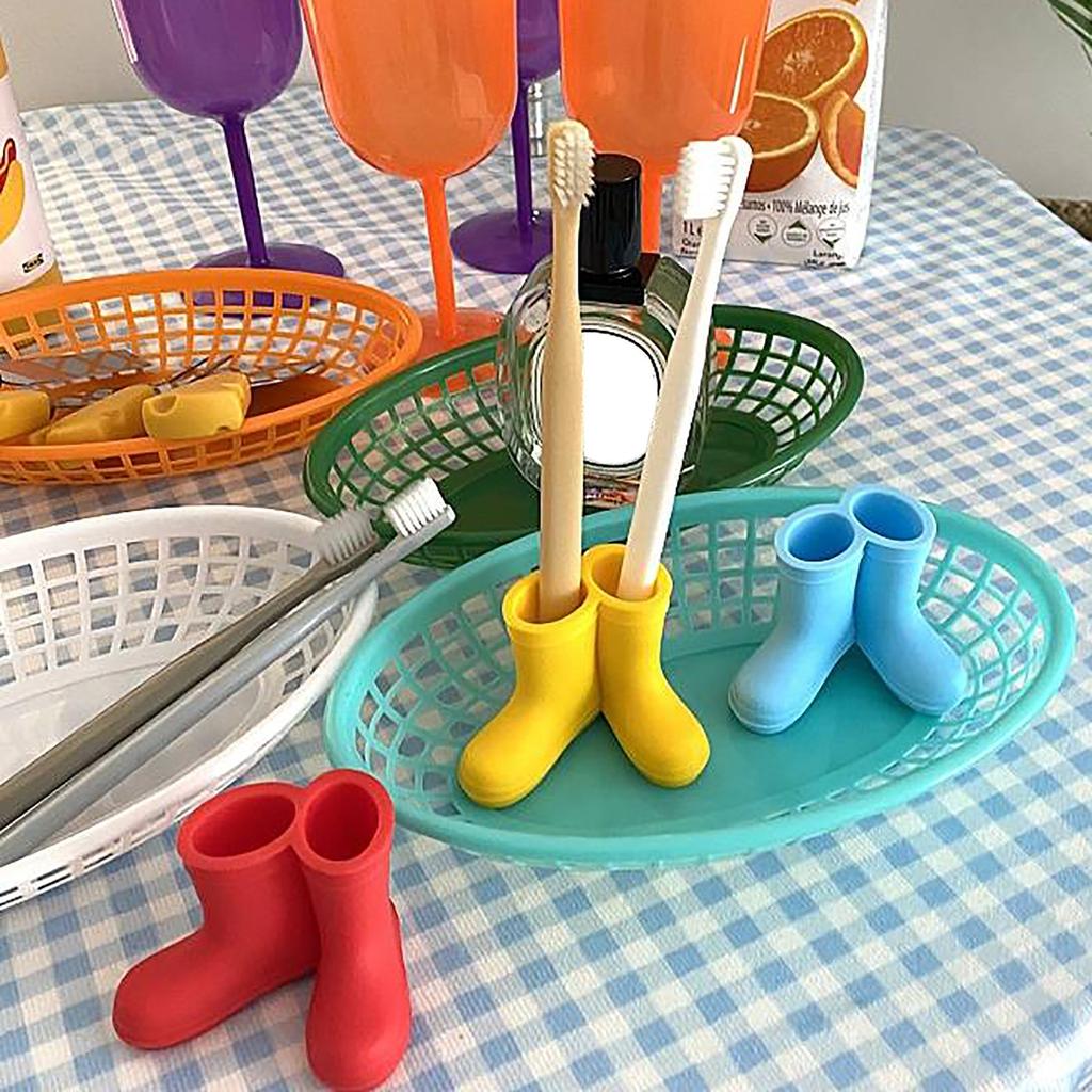 Buy Glowki 3 Pack Rain Boot Toothbrush Holder, Adorable Toothbrush Stand Organize at affordable