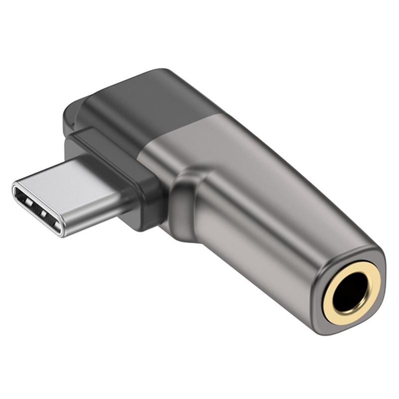 Type-C to 3.5mm Headphone Adapter Digital Audio Converter DAC Chip for Smartphones/Tablets