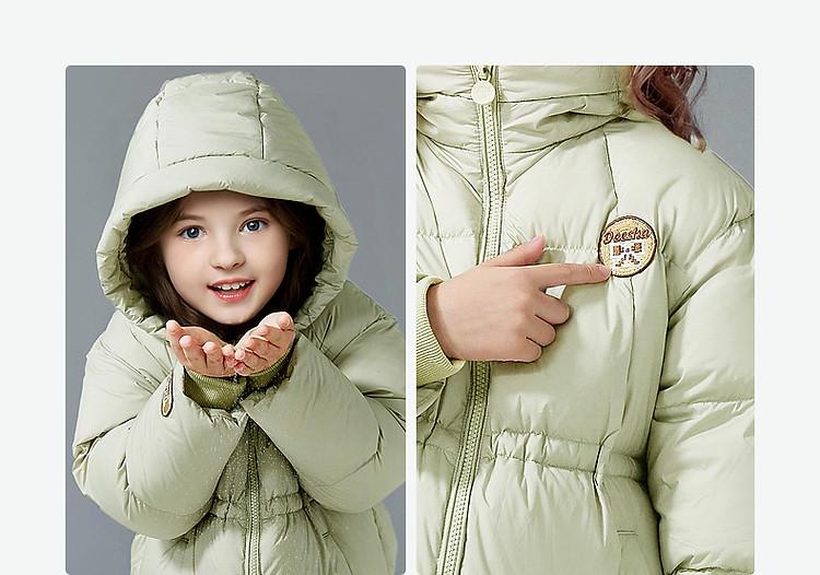 Girls' 24 Autumn/Winter Mid-Length Down Jacket