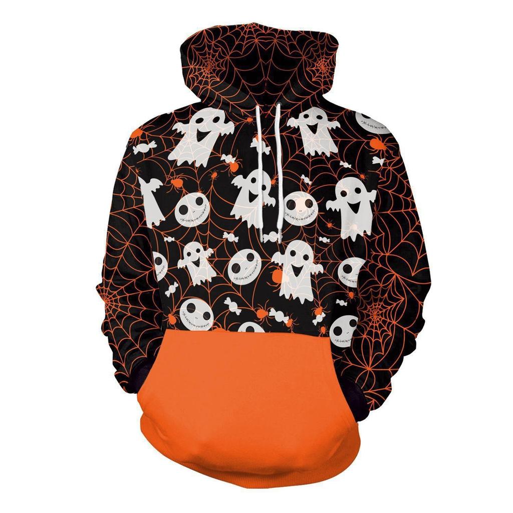 Source Halloween Night 3D Printing Party Stage Costumes European And American Spring New Hooded Sweater