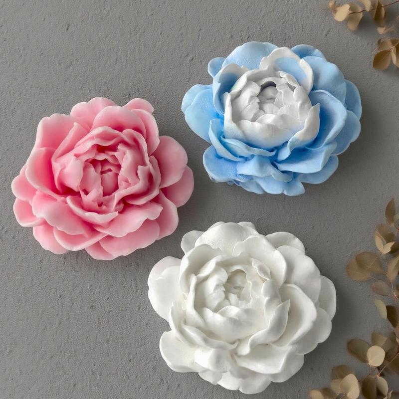 Flower Silicone Candle Molds for Making Candle Soap Epoxy Resin Multipurpose Silicone Mould for Gypsum Decoration