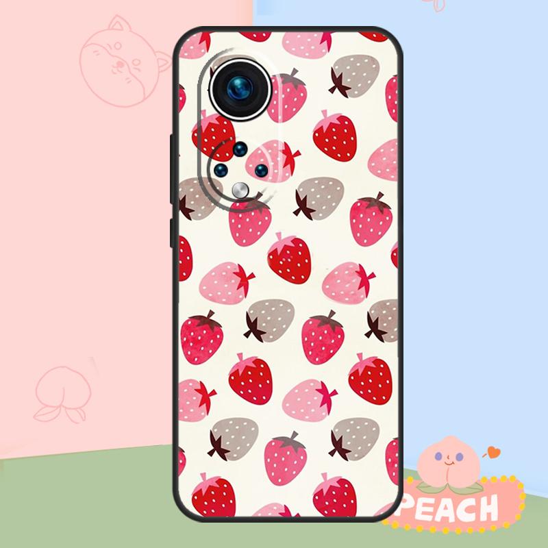 Strawberry Fields Case For Honor Magic 5 6 7 8 Lite Honor 400 Pro 200 50 70 90 X8c X9a X9b X9c X9d Win RT Cover