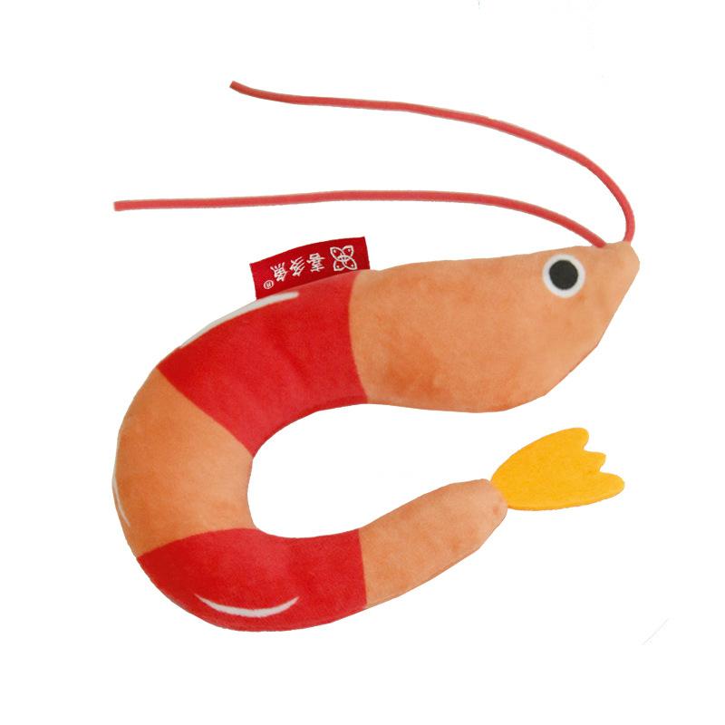 Cat Chew Kicker Toys Interactive Simulation Shrimp Cat Toys Catnip Toys Interactive Plush Pet Toys For Indoor Cats and Kittens