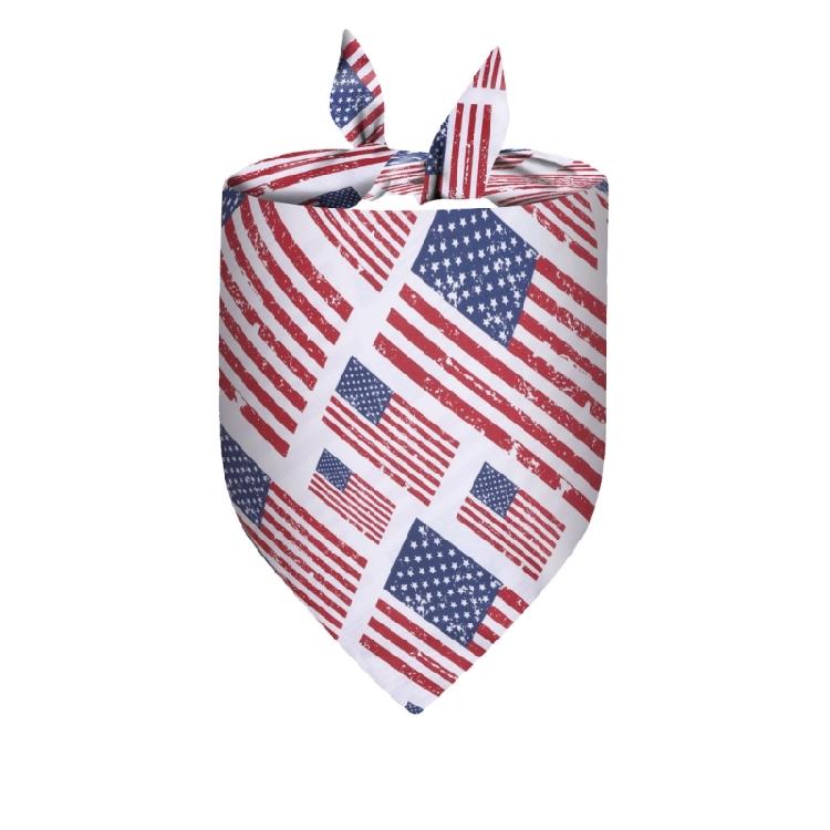 Dog Bandanas Independence Dress Up Festival Scarf Dogs Photography Towel