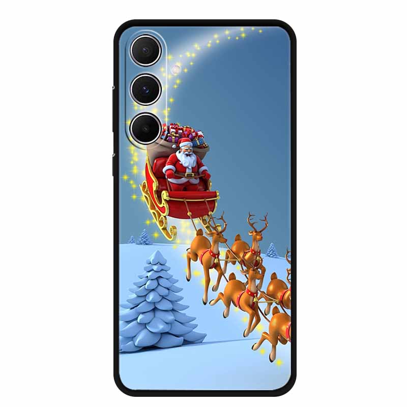 Christmas Phone Case For Samsung A17 5G 2025 Case Soft Black Silicone Bumper For GalaxyA17 17 5G TPU Coque Samsung Galaxy A17 5G