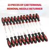 23Pcs Universal Automotive Terminal Release Removal Remover Tool Kit Car Electrical Wiring Crimp Connector Pin Extractor Kit