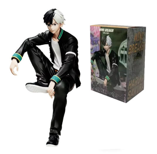 Giacca a Vento Sakura Haruka Figura Anime Tappo per Noodles Giacca a Vento Kaji Ren Action Figure Modello da Collezione Bambola Giocattoli Regalo