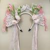 Mid-Autumn Hanfu Fairy Hair Clip - Women's & Children's Ancient Style Floral Tassel, Sweet Accessory for Girls