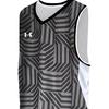 Under Armour Camiseta de Tirantes de Baloncesto de Ajuste Regular Recta con Estampado de Logotipo para Hombre Tops Negro 23500102-001