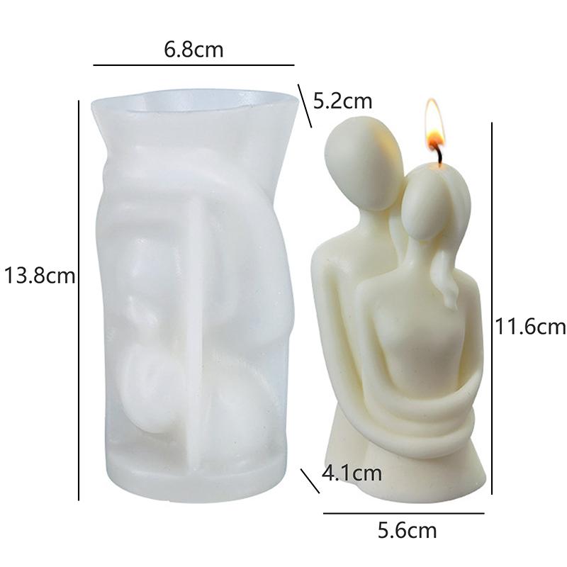 Molde de vela 3D creativo de silicona con forma de David, molde para velas de perfume, molde para hacer velas con fragancia, molde para yeso, chocolate, jabón y pastel
