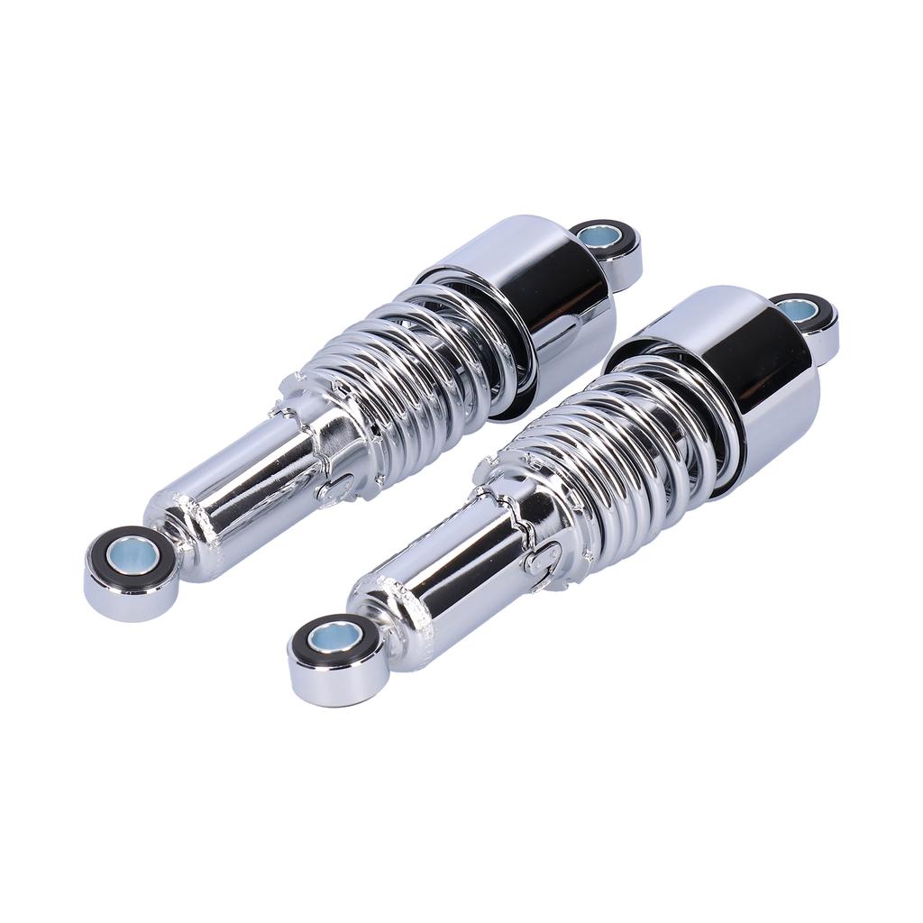 Pair of 10.5in Motorcycle Shocks Absorber Damper Fit for XL883 XL883R 200R 200L(Black Chromeplate )