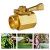 Portable Sturdy Brass 3/4Inch Hose Shutoff Valves Convenient for Outdoor Faucets and Sprinkler Systems Daily Use