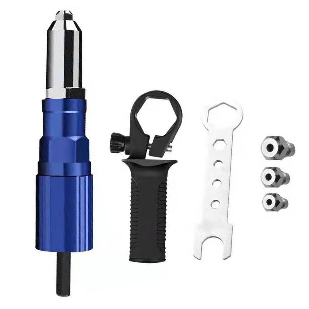 Cordless Electric Rivet Gun Riveting Tool 2.4mm-4.8mm Rivet Nut Gun Drill Adapter Insert Nut Pull Rivet Tool