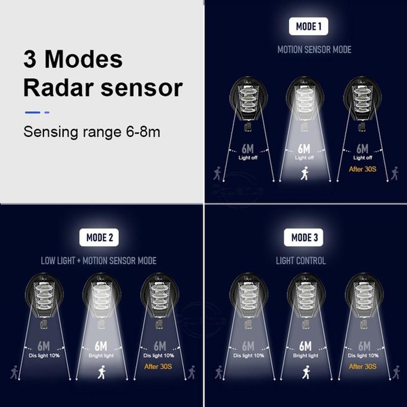 Solar Motion Sensor Light Solar Street Light Led Solar Lamp Outdoor Lighting Waterproof Garden Light 3000W