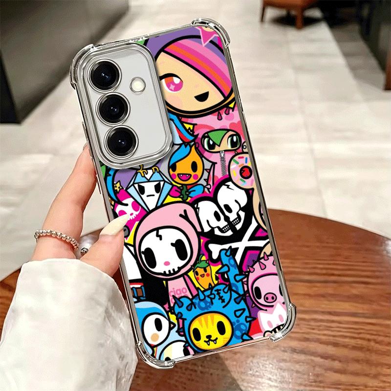 Japan T-Tokidokis Art Soft Phone Case For Samsung A17 A27 A07 A37 A57 A16 A56 A15 A55 A14 A54 A13 A53 A26 A36 A25 A35 A24 A34 A2
