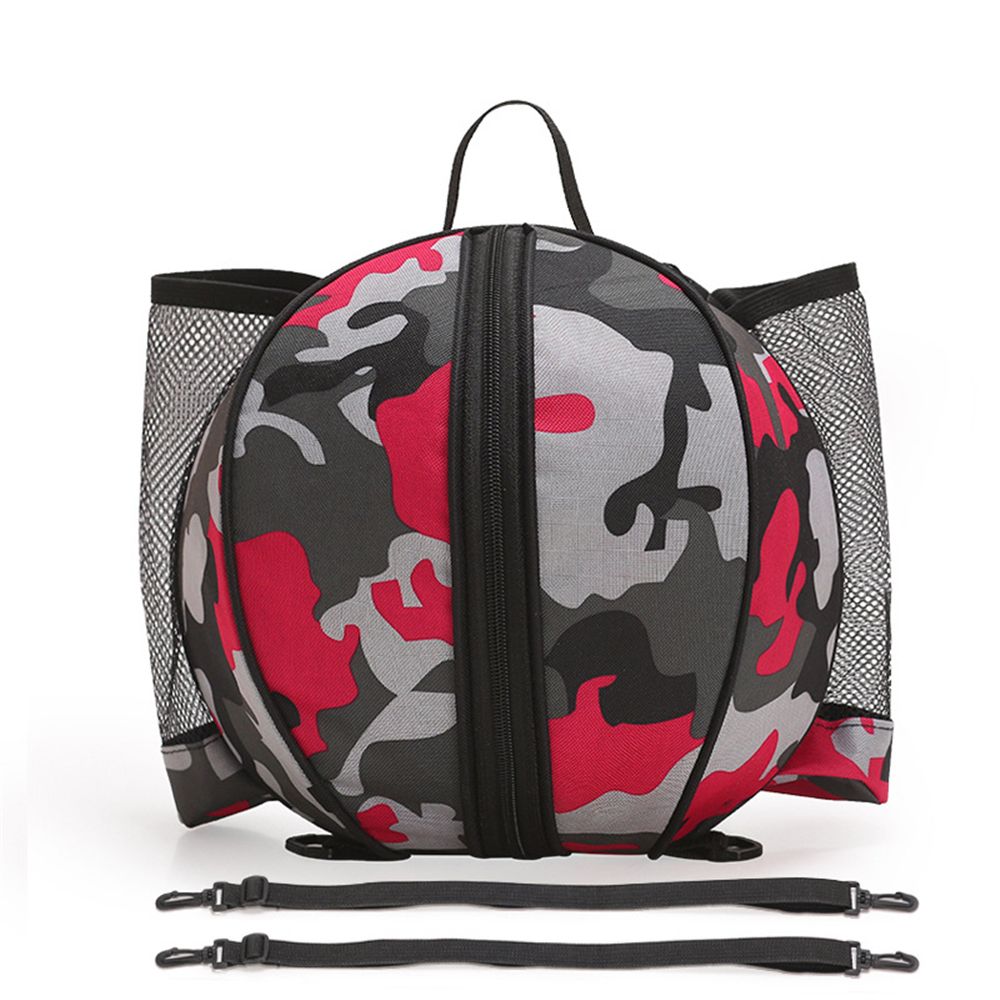 Sport Round Shape Adjustable Basketball Bag Football Handbag Volleyball Shoulder Bags Ball Backpack