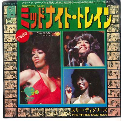 7inch Record THREE DEGREES - Midnight Train / I Didin't Know ECPB300PH PHILADELPHIA IN 1974 Japan Soul/Funk Used