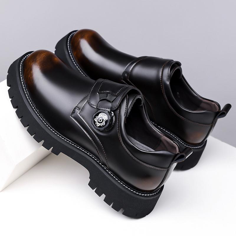 Luxury Brand Business Wedding Casual Shoes Fashionable Thick Soled Comfort Non Slip Leather Shoes Men's Quality Handmade Loafers