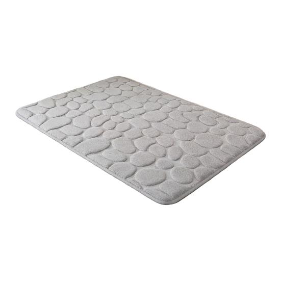 Memory Foam Bathroom Mat Backing Super Memory Foam Bath Soft Absorbent Non-Slip PVC Rug with 3D