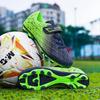 Kids' Velcro Football Shoes - Boys & Girls, Long & Short Studs, Flat Bottom, Ideal for School Competitions