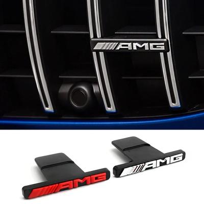 Blxqer1 Hot 2025 GLC W211 ABS AMG Logo Front Grille Badge Car Sticker Modification Accessories for Mercedes Benz W211 W212 W213 GLA C E
