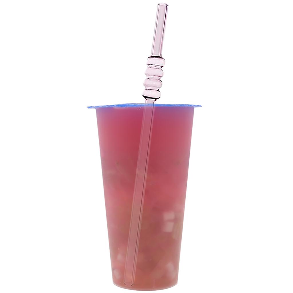 5pcs Ice-sugar Gourd Glass Straws Set High Borosilicate Drinking Straw Set with Brush Milk Shake Cocktail Straw Bar Drinkware