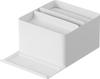 Yamazaki Half Tissue Case with Smartphone Tower Tissue Smartphone with 10707 (Yamazaki Industries) Stand, White, W13.1×D18.9×H8.3cm, Series, Case,