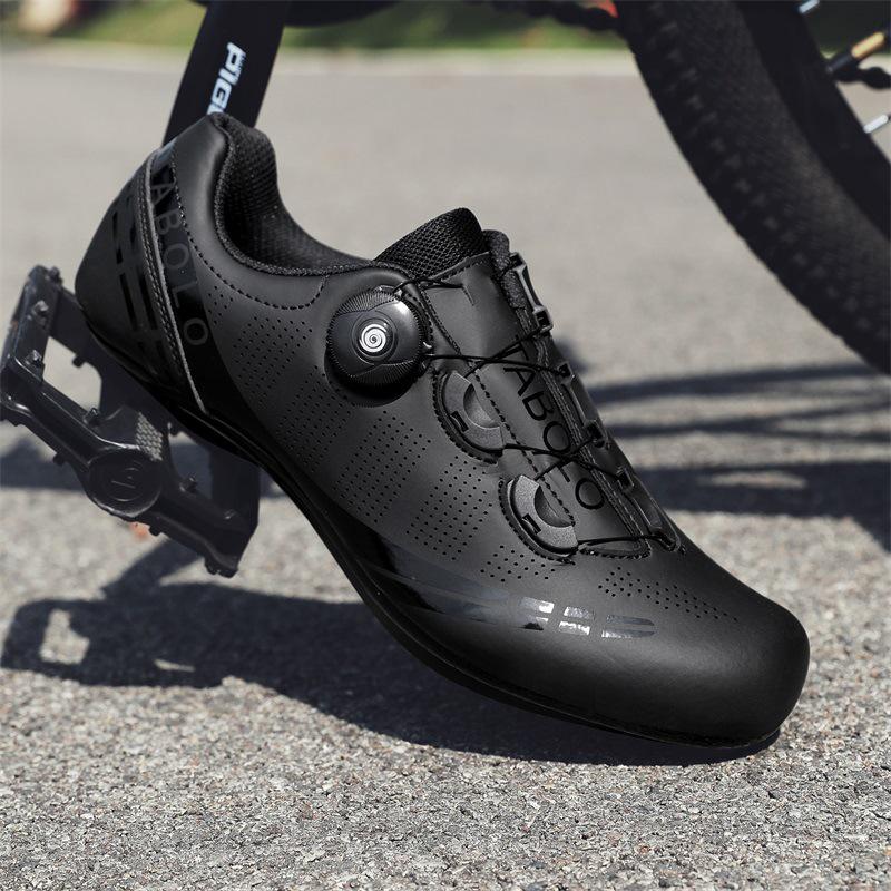 Unisex Road & Mountain Bike Cycling Shoes with Lock-Free Flat Bottom