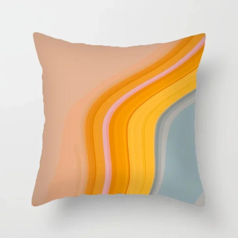 Luxuriöse Heimdekoration Kissenbezug Einfache Aquarell-Fließmalerei Büro Sofa Auto Kissenbezug