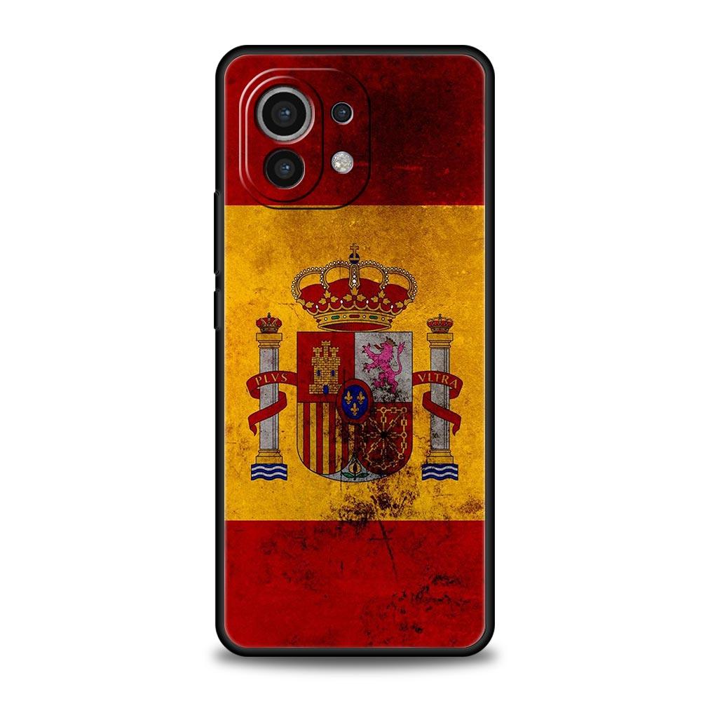 Spain Flag Phone Case For Xiaomi 14 13T 12T Pro 12 13 11 Ultra Mi Note 10 Lite 10T 5G 11X Pro 11T 11i 9T Soft Silicone Cover