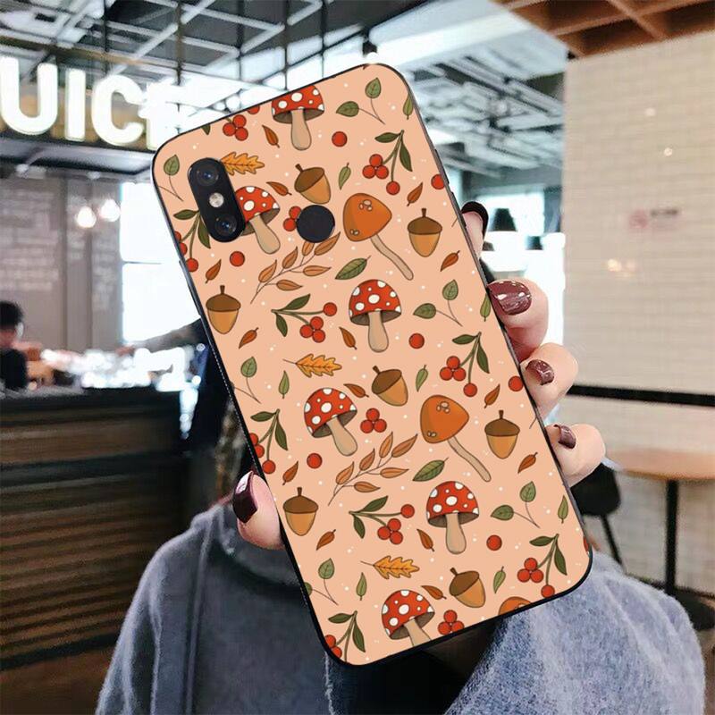 Mushroom Cute  Phone Case for Xiaomi Mi 5 6 8 9 10 Lite Pro SE Mix 2s 3 F1 Max2 3