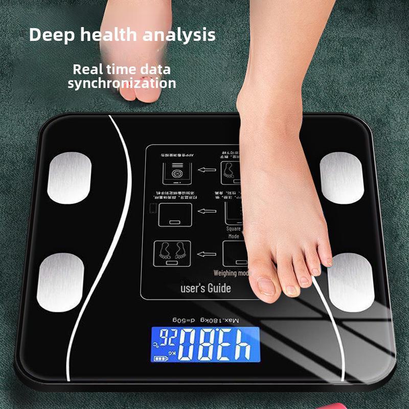 Smart Bluetooth Body Fat Scale - High Precision Rechargeable Electronic Weight Scale for Home Use