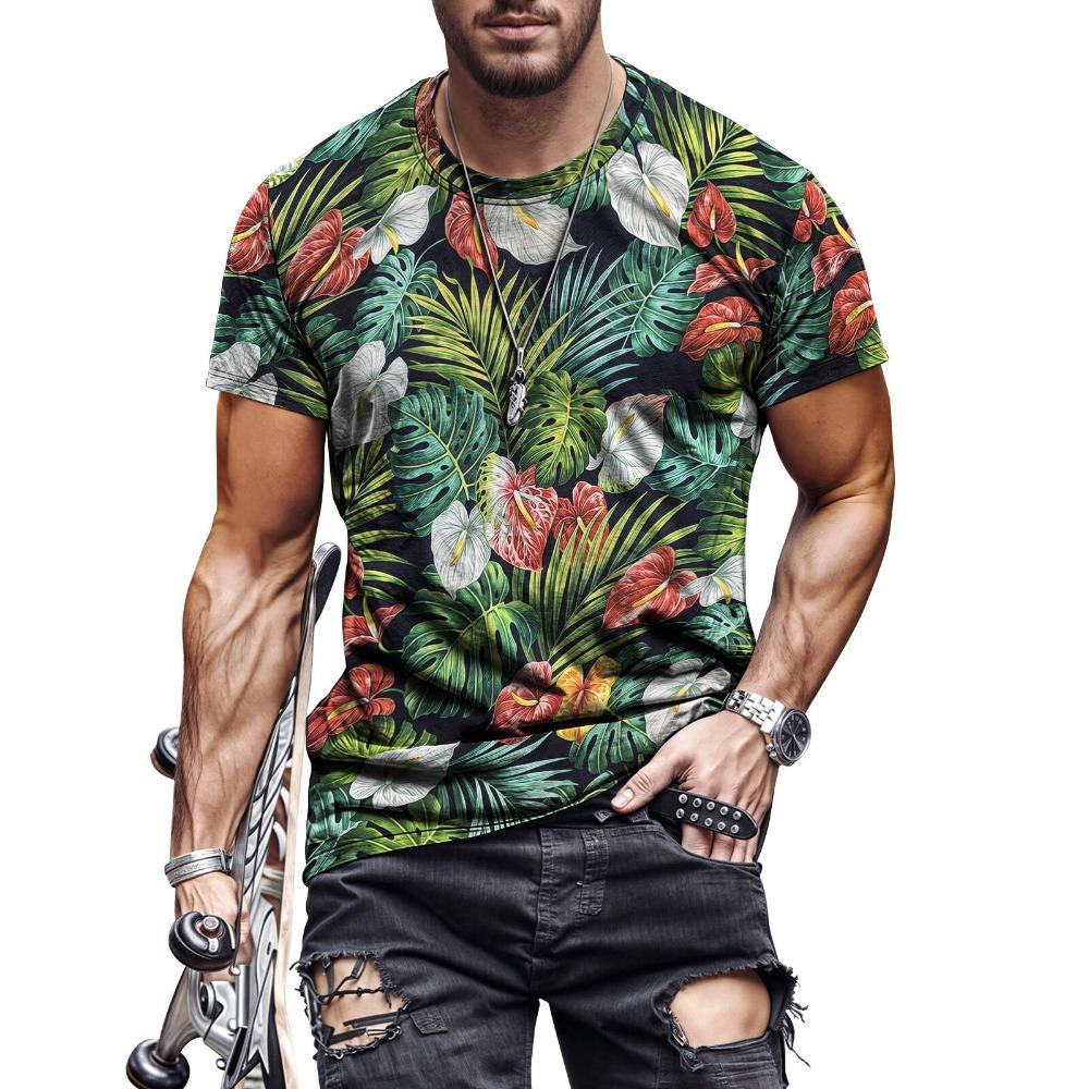 Erkek Hawaii 2025 Y2k Moda Tişört Sokak Harajuku Retro Yazı Baskılı Günlük Üst