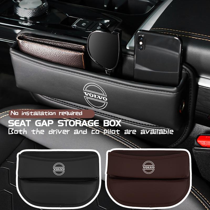 For Volvo Car Seat Crevice Storage Box Seat Gap Slit Pocket Catcher XC60 XC90 S60 S80 V60 C70 S40 C30 V90 V60 C40 XC40 V70