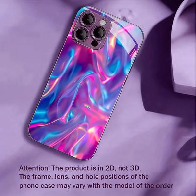 Colorata Custodia per Telefono in Vetro Galvanizzato Per iPhone 17 16 15 14 13 12 11 Pro Max Plus 16E 17Air Cover