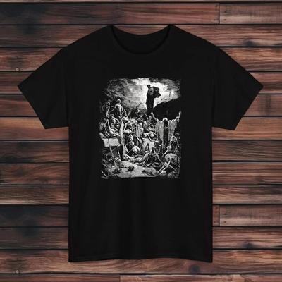 Valley of Dry Bones T-Shirt - Gustave Doré T-Shirt - The Visions of the Valley O