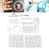 Silicone Casting Molds DIY Crystal Epoxy Mold Kit Crafts Necklace Pendant Making Tools