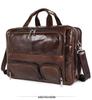 Jiameida Retro Genuine Leather Men's Business Briefcase - Large Capacity Handbag and Laptop Bag