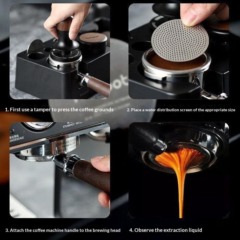 Upgrade Your Breville with Espresso Coffee Puck Screen 0.2mm Reusable Filter Holder