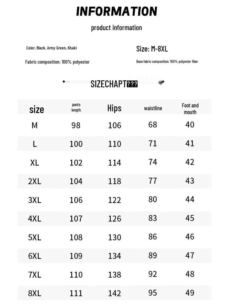 Pantalones Cargo Impermeables para Hombre de Tallas Grandes para Exteriores