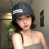 Japanese Retro Literary Cowboy Sailor Forward Hat Women'S Spring And Summer Casual Striped Beret Showing Face Little Navy Hat