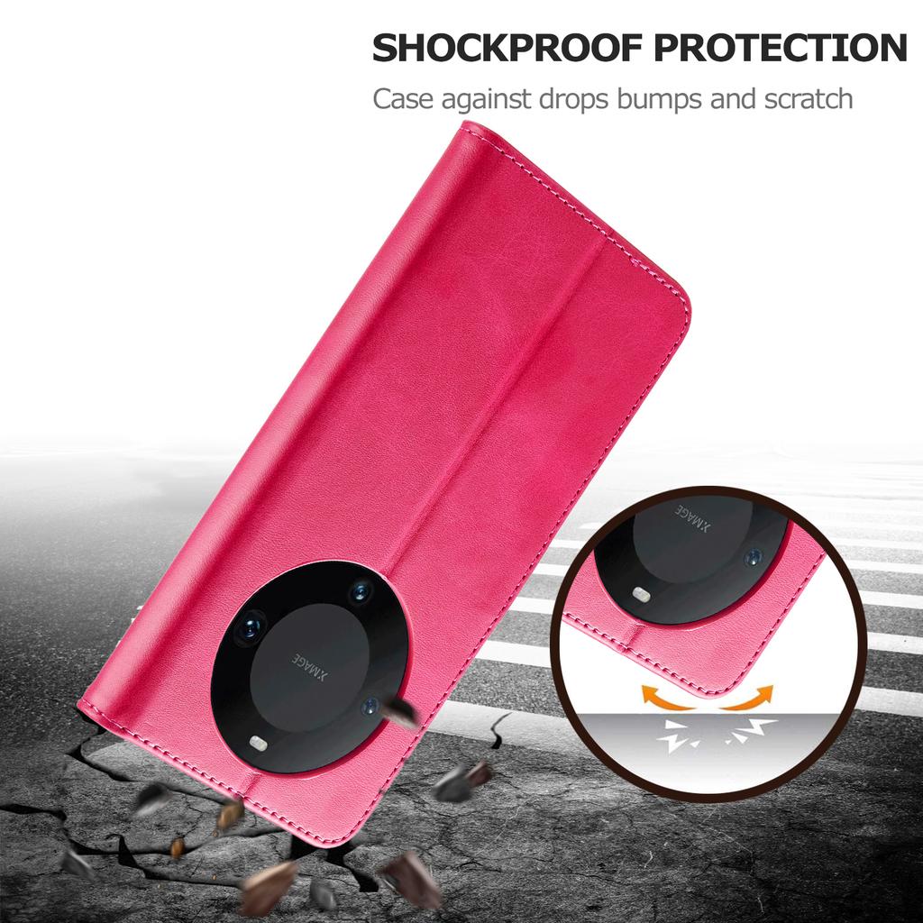 LC.IMEEKE For Huawei Mate 60 PU Leather Stand Wallet Phone Cover Magnetic Phone Case