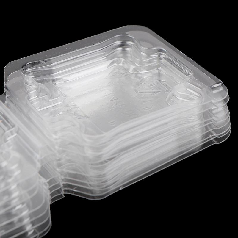 10Pcs Cpu Box Cpu Plastic Protective Case Cpu Clamshell Tray Case Container